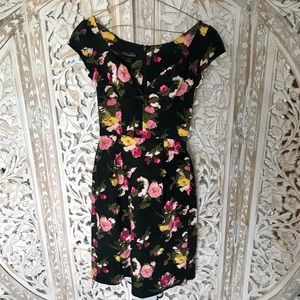 Trashy Diva Liz Floral Black Dress